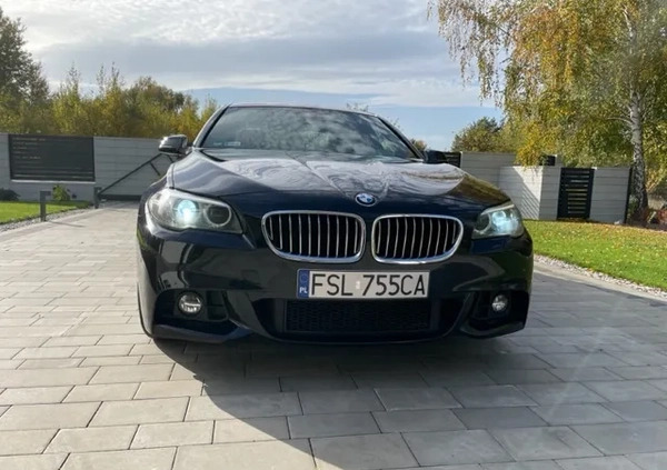 BMW Seria 5 cena 72900 przebieg: 159000, rok produkcji 2014 z Słubice małe 667